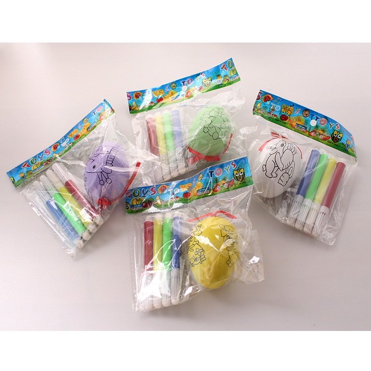 Trứng Tô Màu Kèm Bút