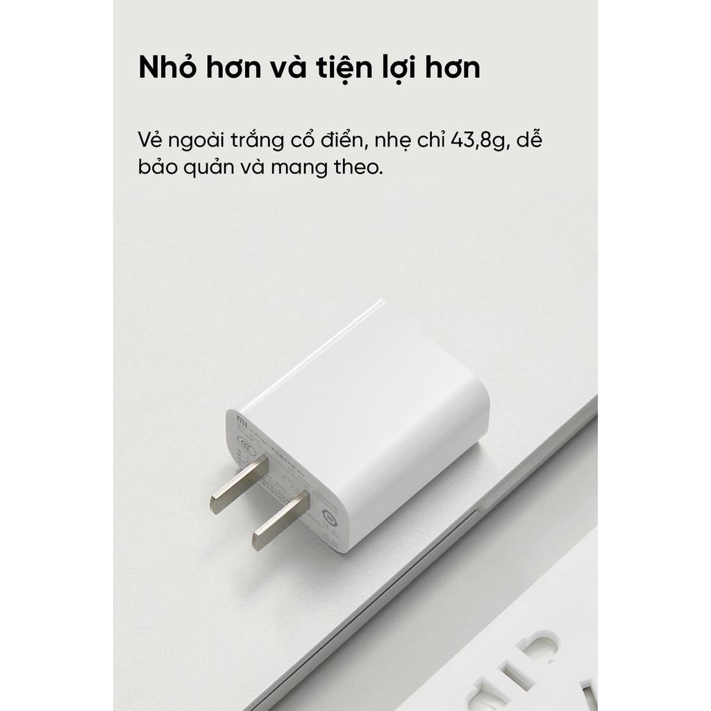 Sạc nhanh Xiaomi Mi 20W Charger Type-C