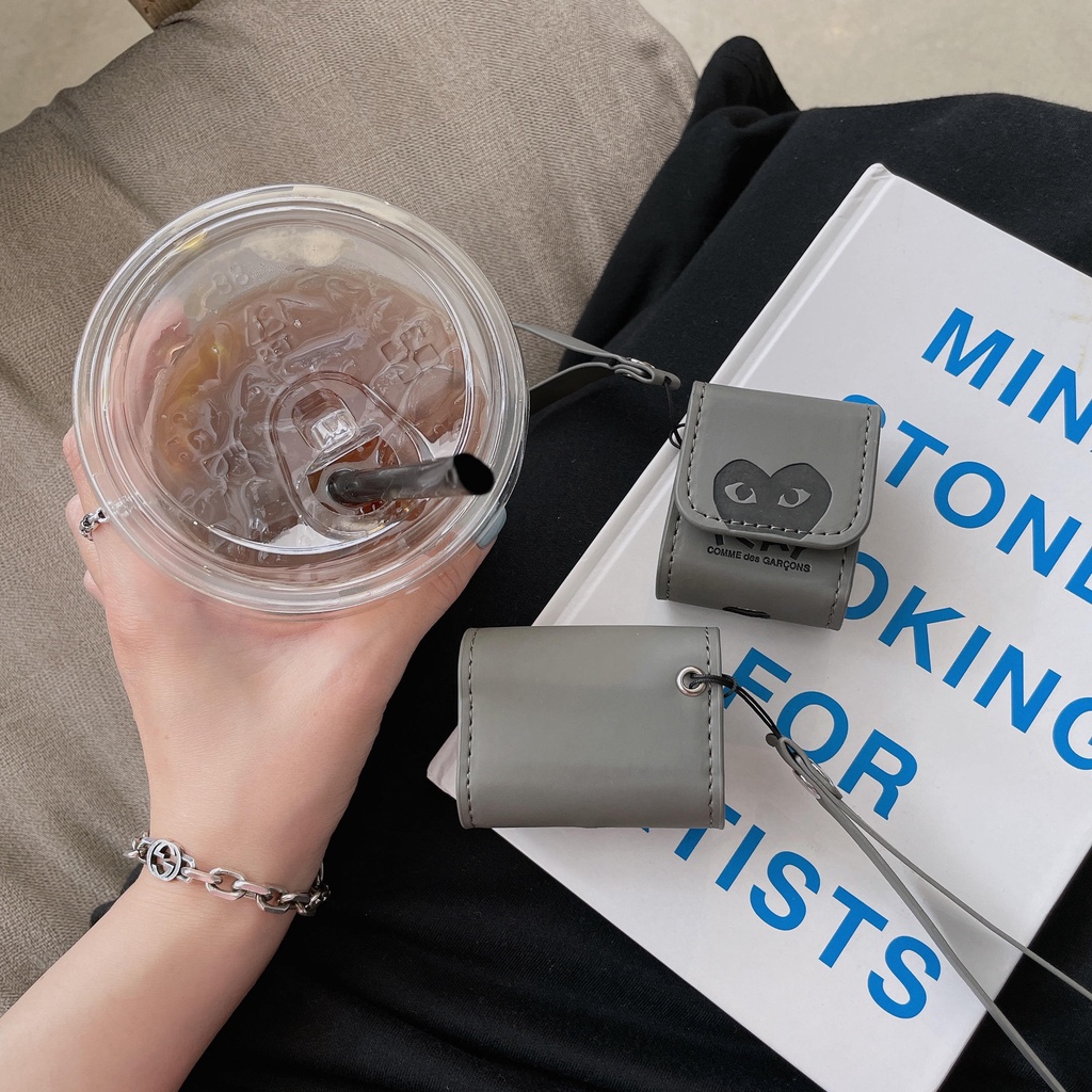 Vỏ Bảo Vệ Hộp Sạc Tai Nghe AirPods3 ADER Clein 2021 Bằng Da Màu Xanh Dương Thời Trang Ốp