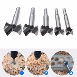 Bộ 5 mũi khoan khoét lỗ trên gỗ, nhựa 2 cạnh size 15-35mm cao cấp