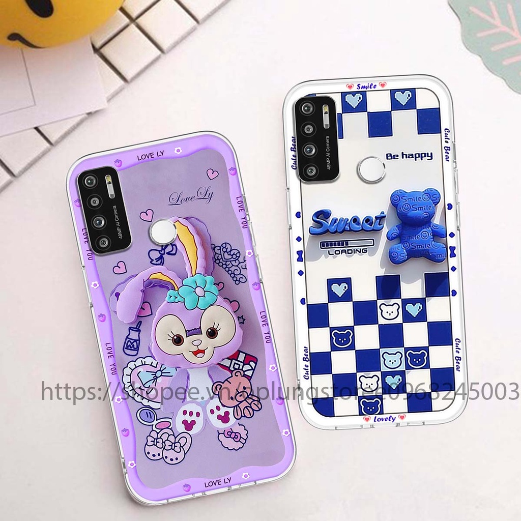 Ốp lưng Vsmart Star 5 / Joy 4 / Live 4 in hình 3D gấu cute cool ngầu giả nổi.