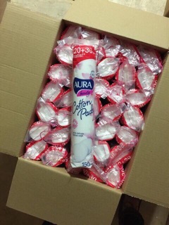 Bông tẩy trang Aura 150pcs