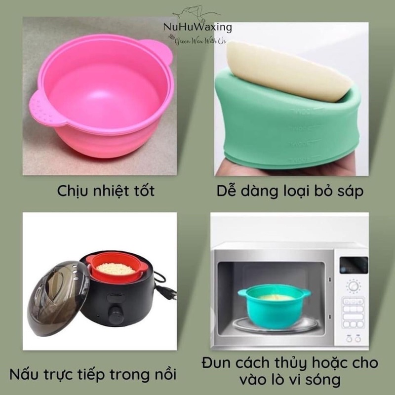 Combo nồi pro 10 và sáp wax lông cao cấp tặng kèm 100gr sáp màu giúp làm sạch lông , râu , nách , bikini , tinastore29