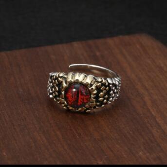 Nhẫn Kim Loại Hình Mắt Đỏ Phong Cách Punk Mới 2022 Làm Quà Tặng Sinh Nhật Cho Nam