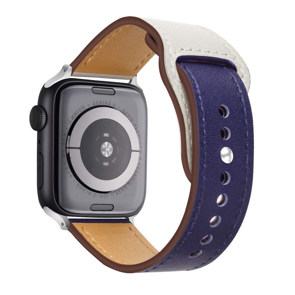 Dây Đeo Bằng Da Chất Lượng Cao Cho Đồng Hồ Thông Minh IWatch Series 1 2 3 4 5 6 se 7 38mm 42mm 40mm 44mm 41mm 45mm