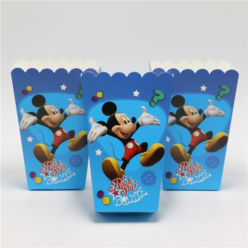 DISNEY Đĩa Đựng Thức Ăn Dùng Một Lần Họa Tiết Chuột Mickey Hoạt Hình Cho Bé