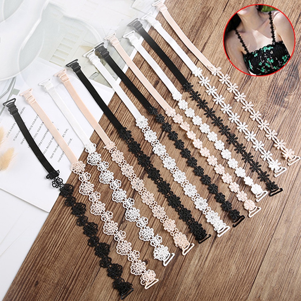 Cặp dây áo ngực vải ren co giãn có thể điều chỉnh quyến rũ