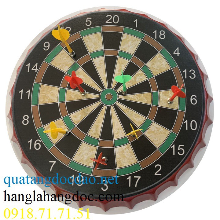 Bảng phi tiêu nam châm kiểu nắp ve , đồ chơi kết hợp trang trí 2 in 1 độc đáo & cá tính