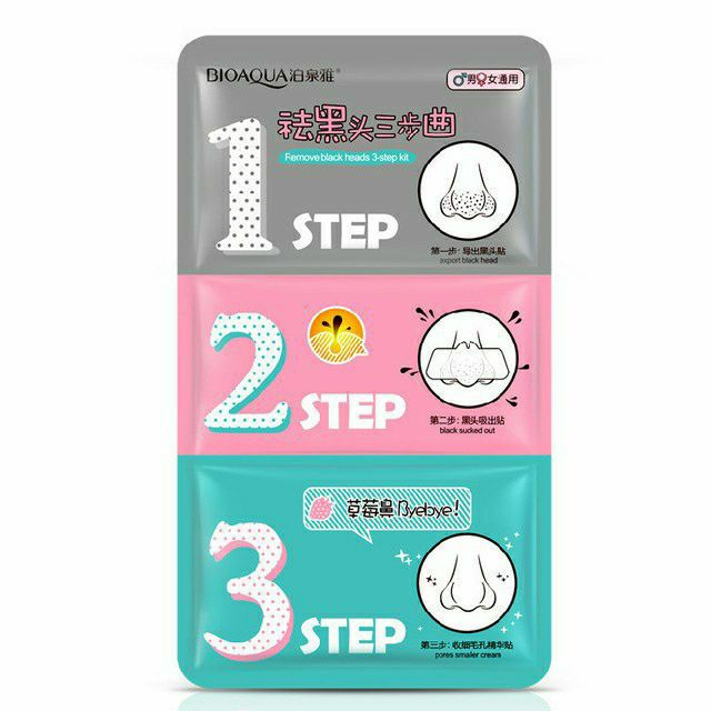 Set Lột mụn 3 miếng Bioaqua - Siêu Phẩm Lột Mụn Đầu Đen Mũi | BigBuy360 - bigbuy360.vn