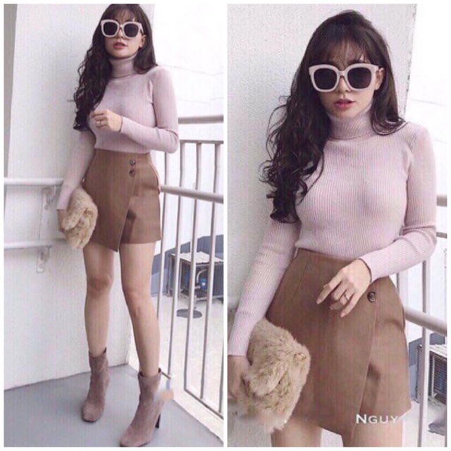 QUẦN VÁY KAKI ĐẮP CHÉO
