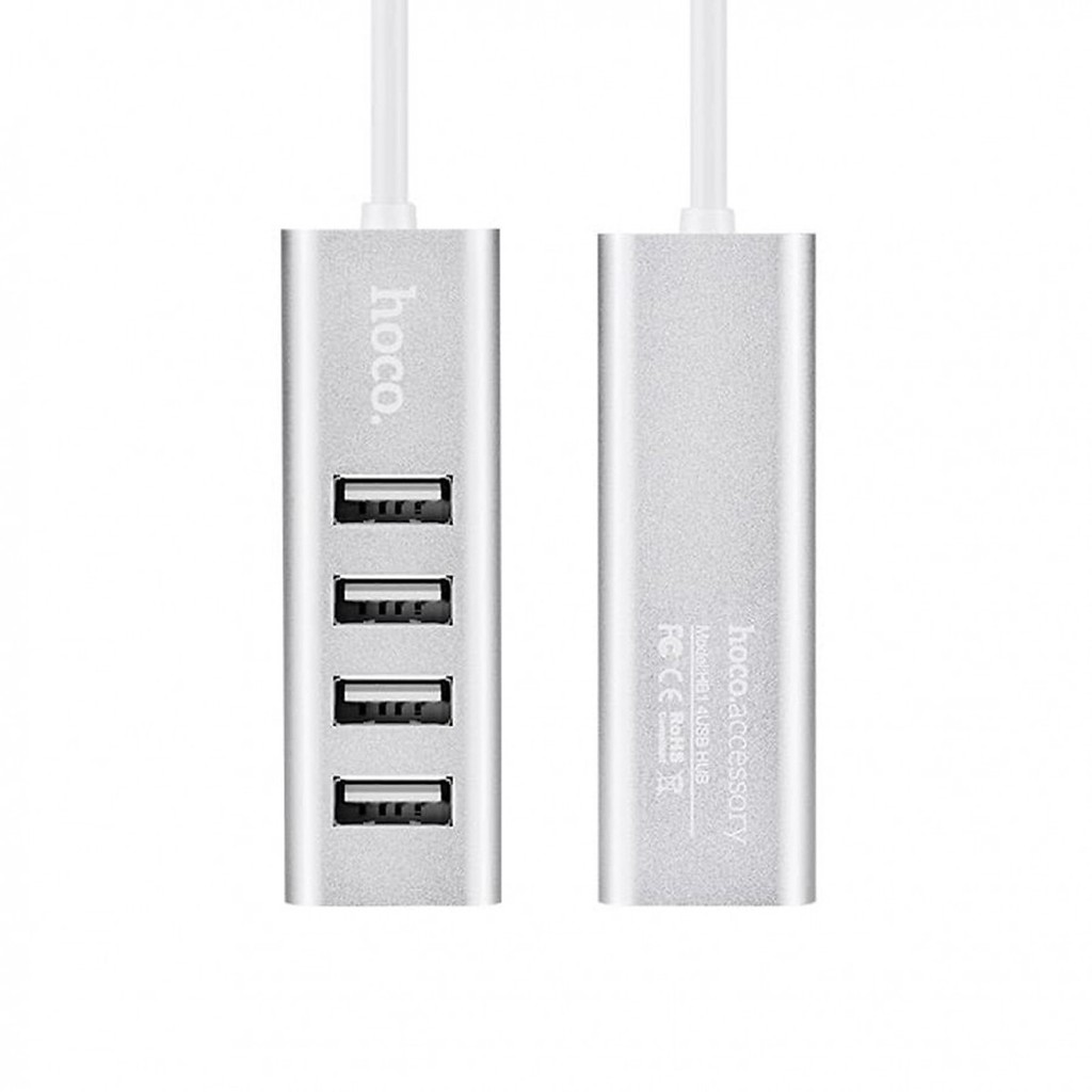 Bộ Hub Chia Cổng USB Hoco HB1 - Chia 1 Thành 4 Cổng USB Cho Macbook, Dell, Máy Tính Window, Linux,... [CHÍNH HÃNG]