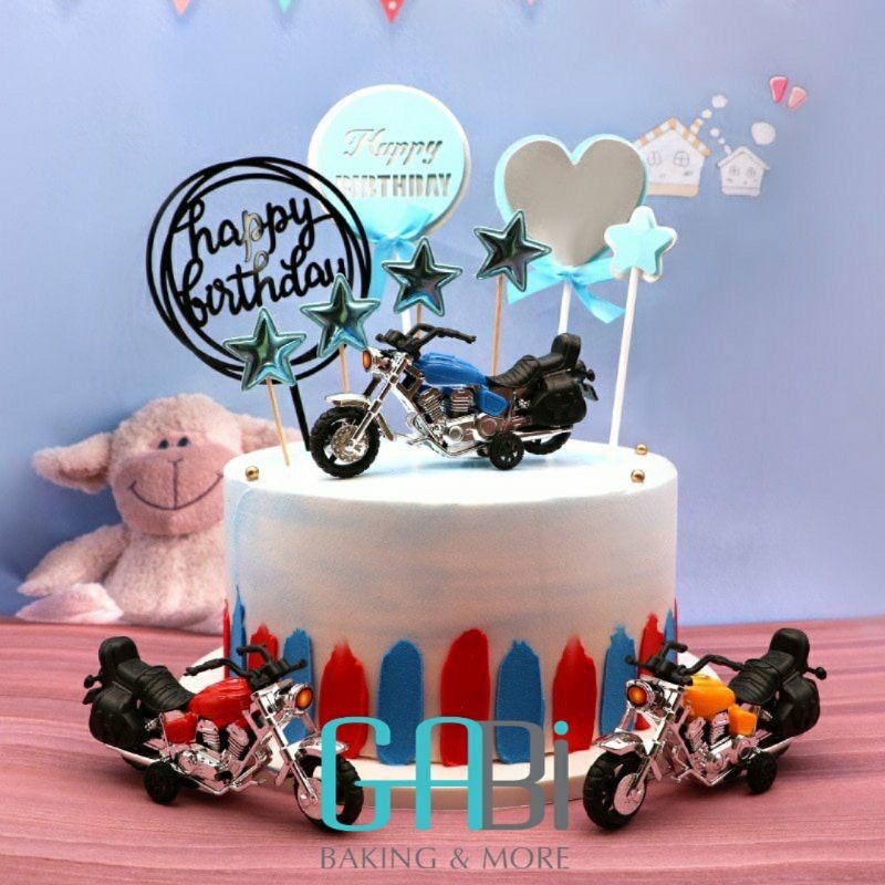 Xe Máy, xe Moto trang trí bánh sinh nhật, bánh rau câu