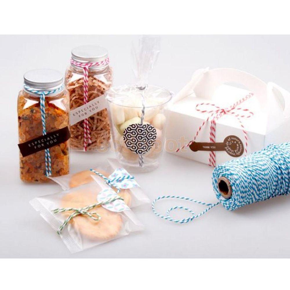 Cuộn Dây Cotton 2 Lớp Dài 100M Dùng Trang Trí Giáng Sinh