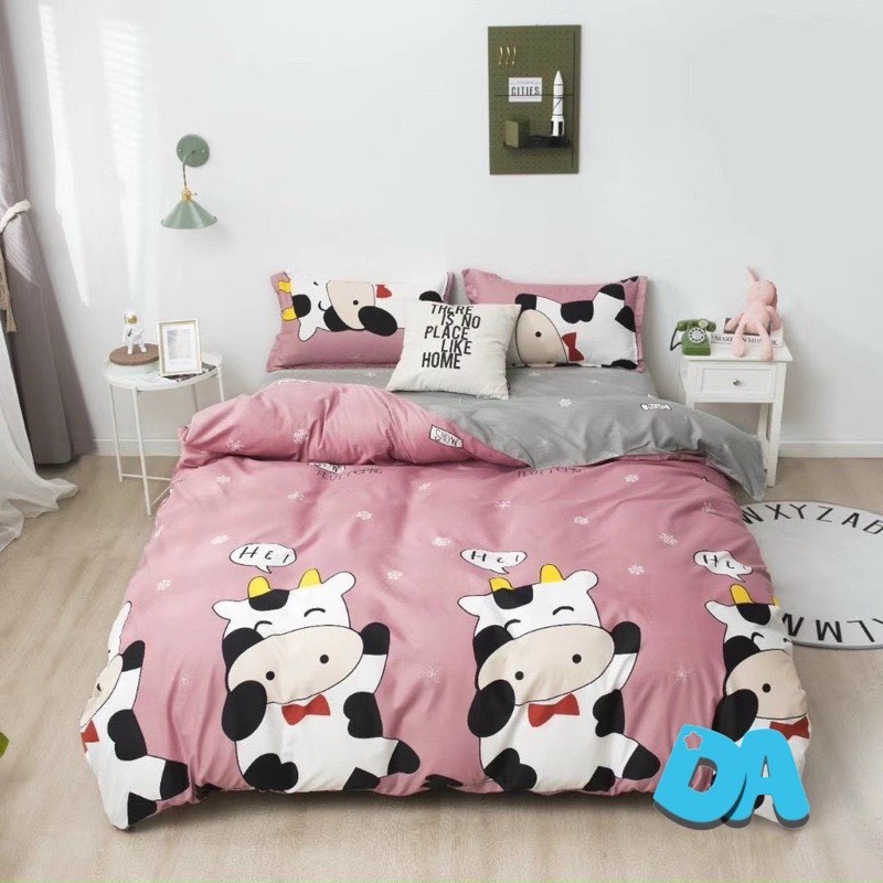 Bộ Chăn Ga Gối -DươngAnh- Vỏ chăn ga gối 4 món cotton poly, drap giường 1m6,1m8 chất mềm mịn.