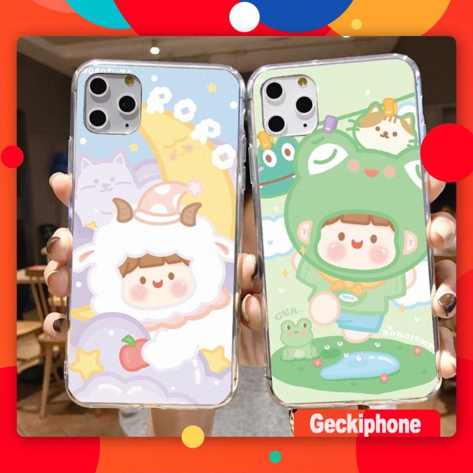 ốp 12 promax Ốp lưng iphone Ếch Cute 5/ Từ 6 đến 12 promax M1