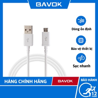 Cáp samsung chân micro zin - hỗ trợ sạc nhanh - bavok