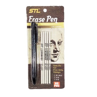 Bút gôm chì  tẩy chì dạng bấm 5 lõi tẩy Eraser pen -dụng cụ vẽ Hồng Kim
