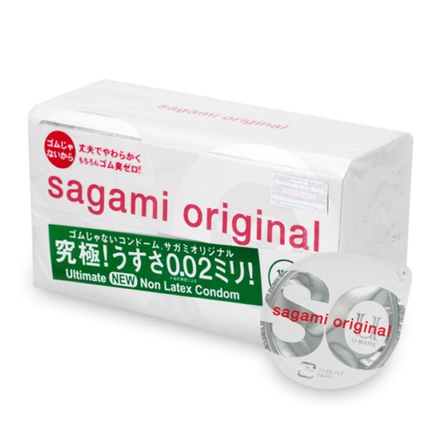 [SALE SẬP SÀN] Bao cao su Sagami Original 0.02 (hộp 12 chiếc)