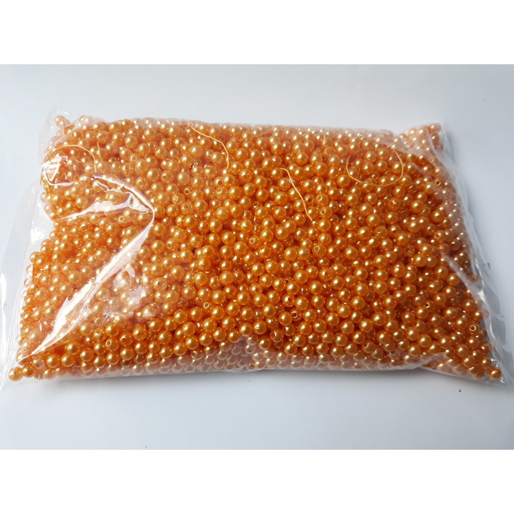 Hạt nhựa màu vàng cam gói 500g giá 140k