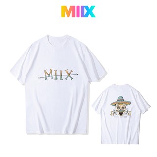 Áo thun tay lỡ form rộng unisex Miix basic tee màu trắng MT022