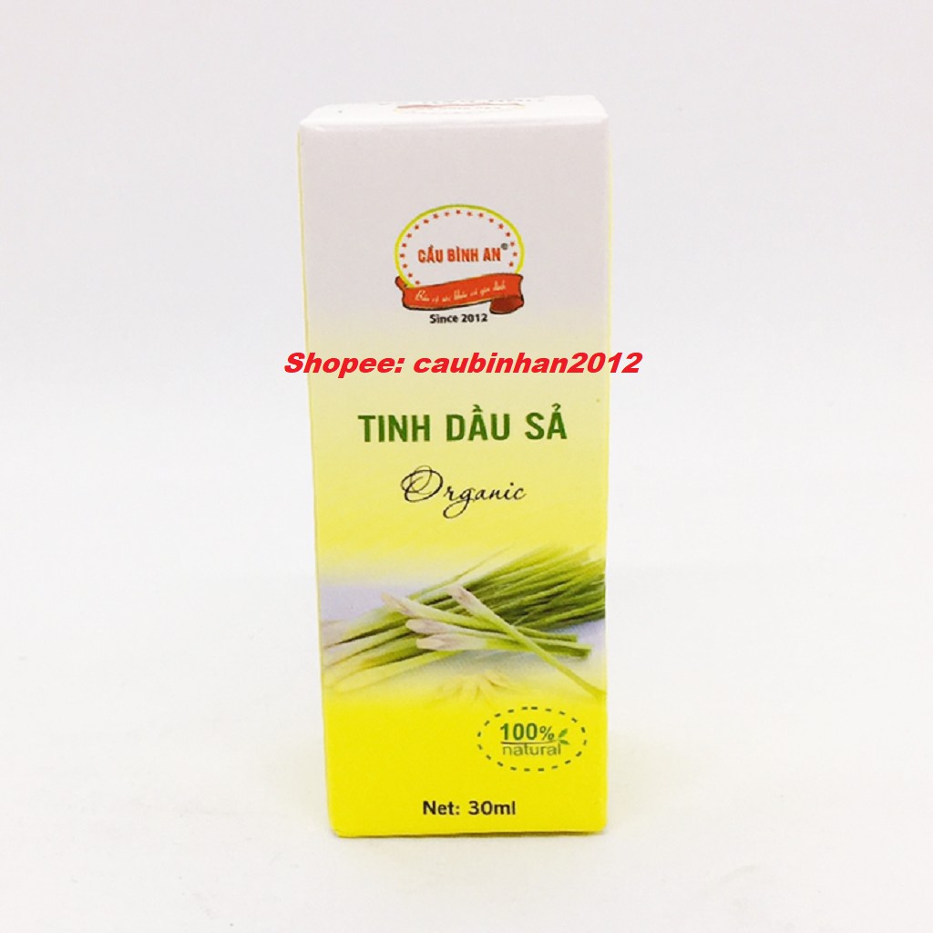 Tinh Dầu Sả Cầu Bình An Chai 30ml Nguyên Chất 100%