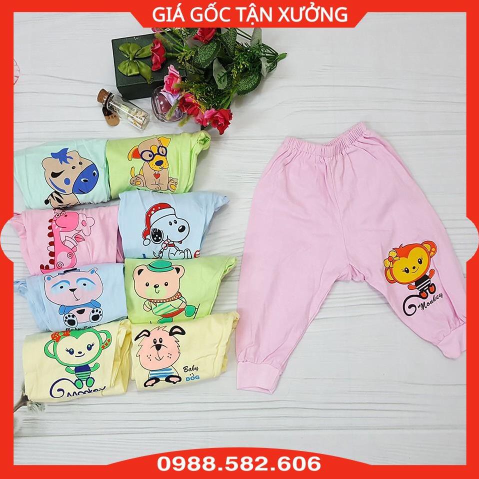 Quần Dài Sơ Sinh Có Đũng Đóng Bỉm Hằng Trang Chất Cotton Cho Bé