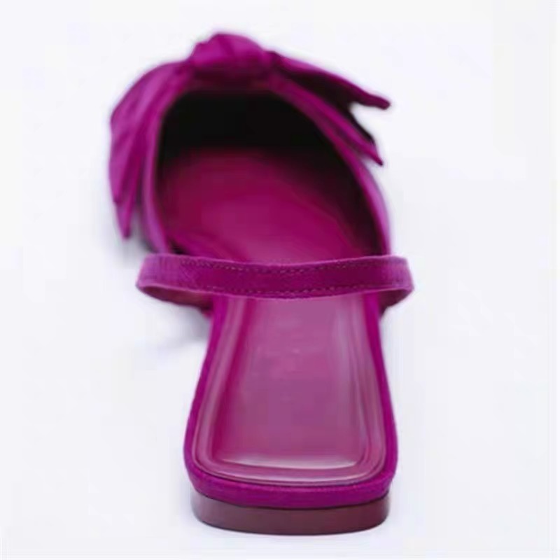 Giày mũi nhọn sling back vải satin nhà zara