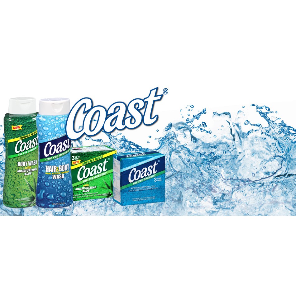 [ Lốc 8 x 113g] Xà bông cục Coast Classic Scent diệt khuẩn khử mùi