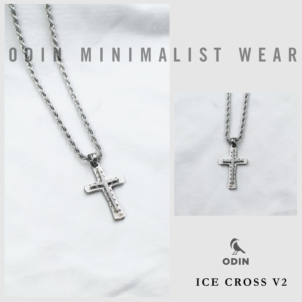 Dây chuyền Ice Cross V2 - Thép Titan 316L