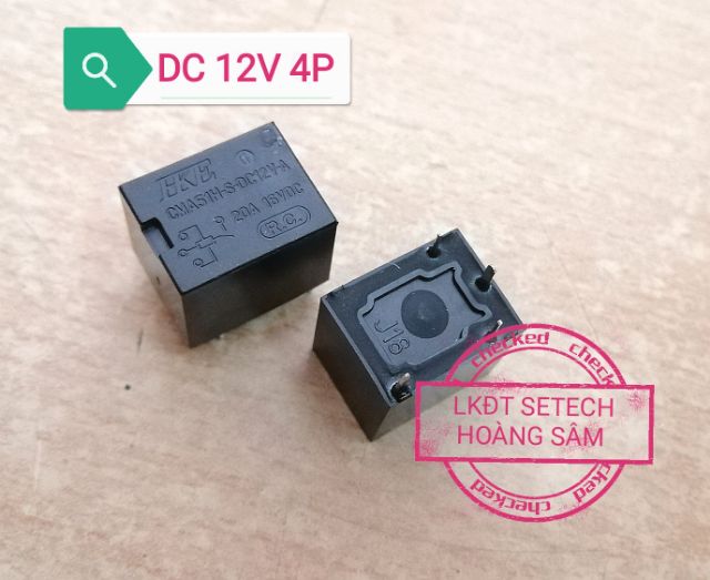 Relay Rơle Rơ le 5V 12V đen cho xe ô tô CMA51H-S-DC5V; CMA51H-S-DC12V