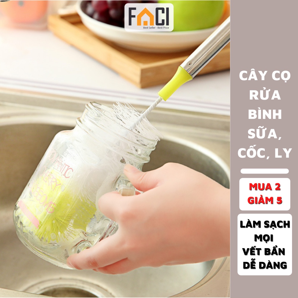 [Mã 154LIFESALE giảm 10% đơn 99K] Cây rửa cốc, ly, bình sữa tiện dụng