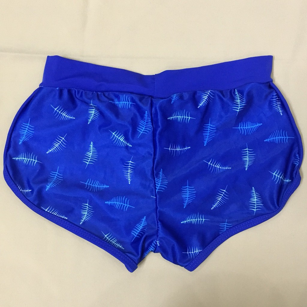 Lẻ quần bơi nữ quần đùi thun lạnh in họa tiết lá | BigBuy360 - bigbuy360.vn