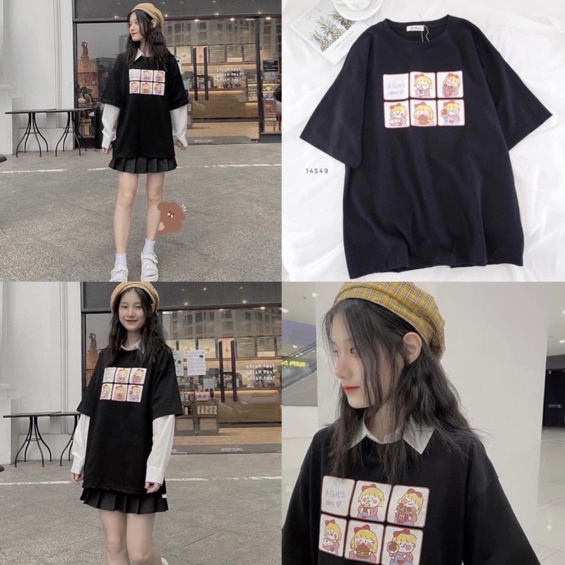 [Xả Kho]Áo Thun Tay Lỡ Dáng Rộng Unisex Dưới 70kg Chất Thun Cotton Rubystore - Sadboiz Story