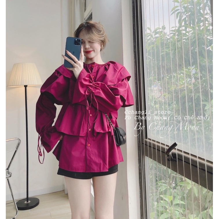 Áo Bèo Tầng Thô Lụa