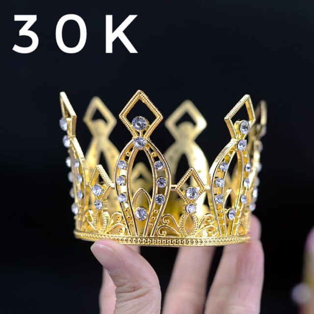 [Freeship] Vương Miện Baroque Trang Trí Bánh Kem