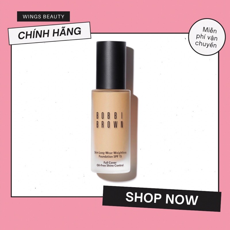 MUA 1 TẶNG 1 - Kem nền BOBBI BROWN Skin Longwear Weightless Foundation SPF 15 PA++