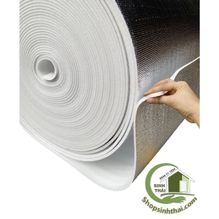 [ Dày 8mm ] Xốp bạc cách nhiệt - xốp chống nóng - chống thấm [ 1 mét x khổ 1 mét ] Tấm bọc cách nhiệt - xốp bạc PE foam
