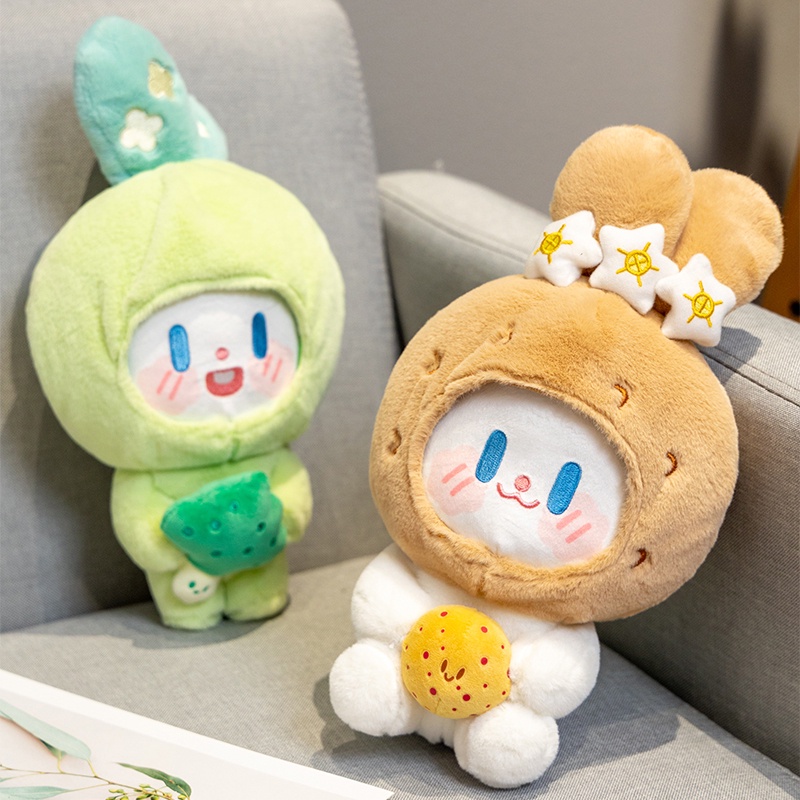 Đồ chơi nhồi bông Hình Thỏ elf Dễ Thương Sáng Tạo