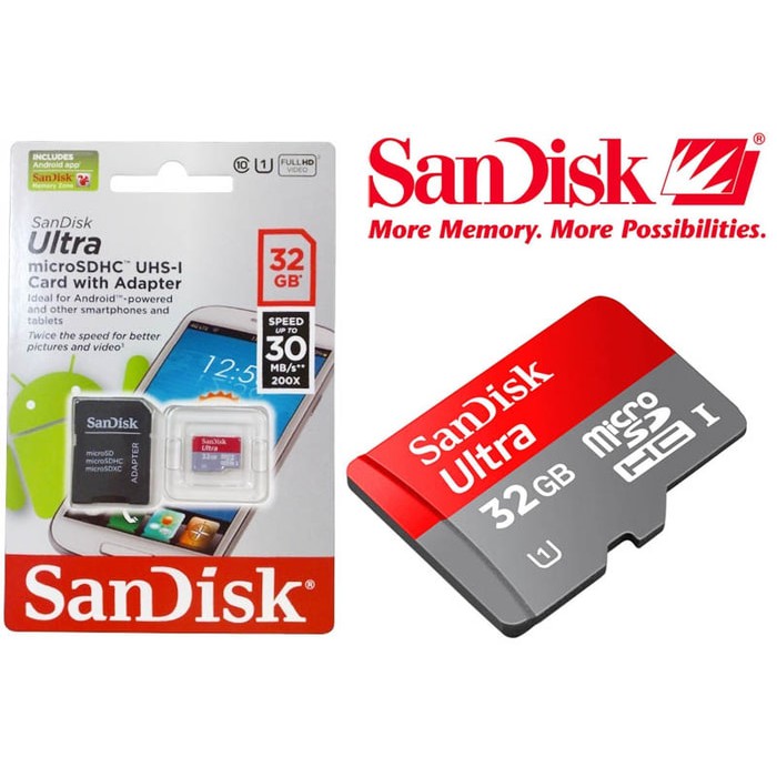 Sandisk Thẻ Nhớ Micro Sd Ultra 32gb Lên Đến 80mb / S Class 10 Không Có Adapter | BigBuy360 - bigbuy360.vn