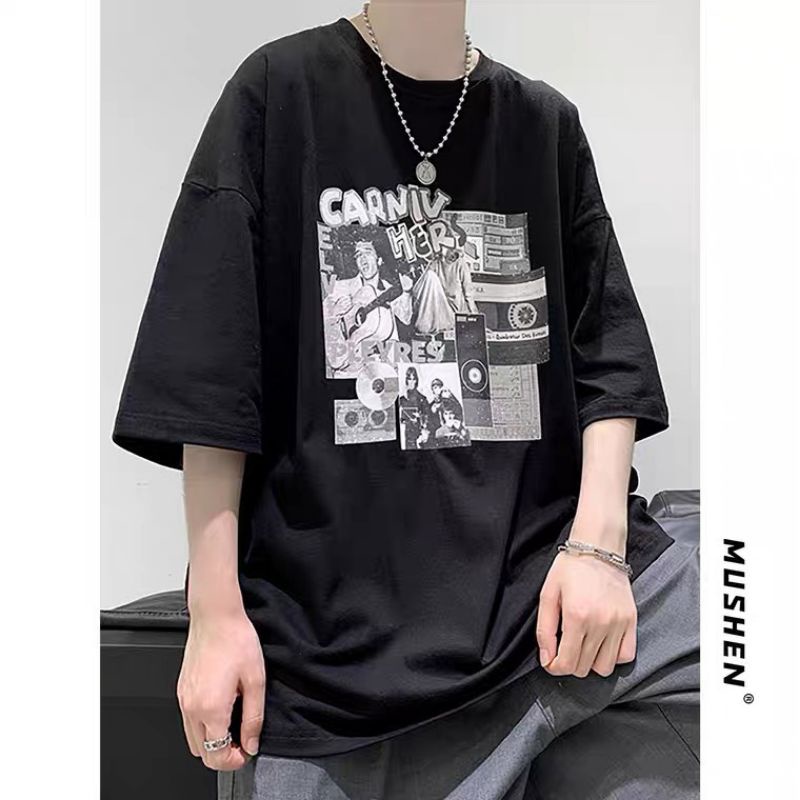 Áo thun tay lỡ nam nữ, áo phông from rộng Unisex chất dày đẹp in hình trai gái