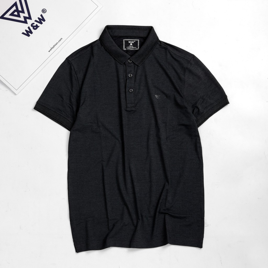 Áo Polo Nam W&W Dáng Slim Fit- Cổ Áo Không Chân Ngắn Tay Màu Trơn - Chất Liệu Thoáng Mát, Thấm Hút Tốt WPO50S | BigBuy360 - bigbuy360.vn