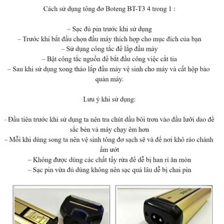 Máy Cạo Râu Boteng BT-T3