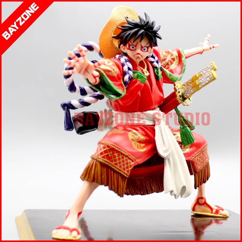 Mô hình luffy Kabuki mặc kimono wano
