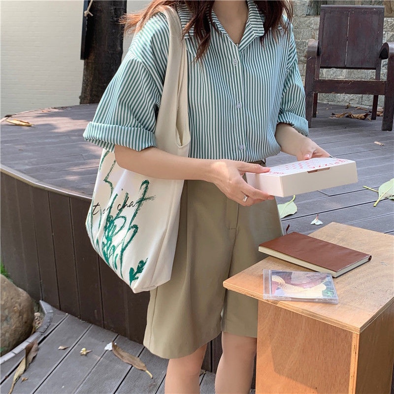 Túi Xách Canvas Cỡ Lớn Thời Trang Nữ