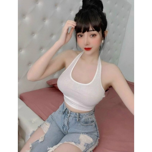 Áo yếm tròng cổ siêu hot vải mịn đẹp