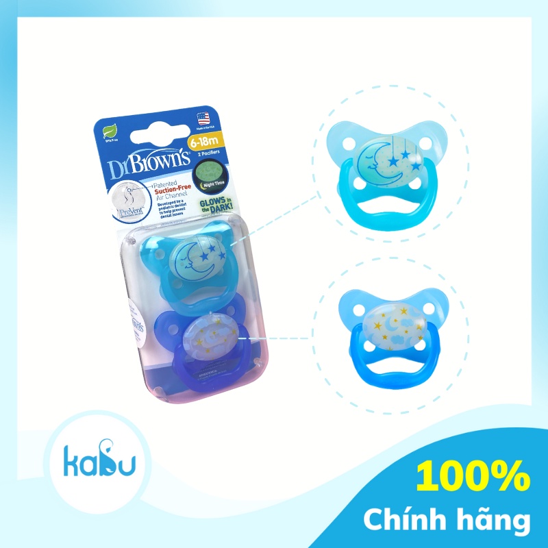 KABU - Ty Giả Phát Sáng Dr.Brown's Giúp Chỉnh Nha, Trấn An Bé