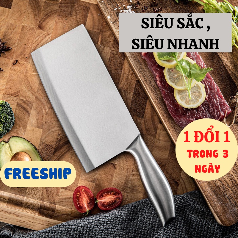 Dao Làm Bếp, Dao Chặt Thái Thịt Bằng Thép Không Gỉ Cao Cấp Tiện Lợi Dễ Sử Dụng KHO GIA DỤNG HOÀNG ANH