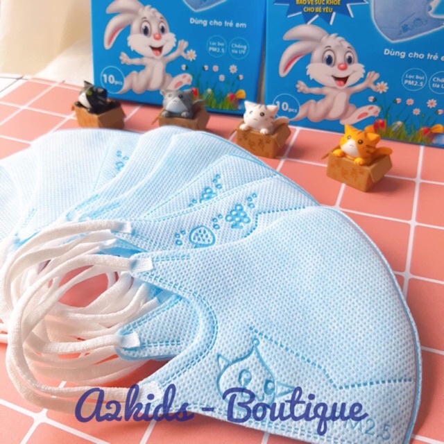 Khẩu trang trẻ em 3D Mask Kids Tulips (Hộp 10 cái)