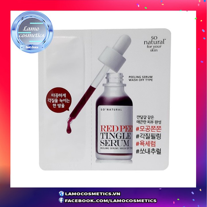 Sample Red Peel Tingle Serum - Peel Da Không Bong Tróc