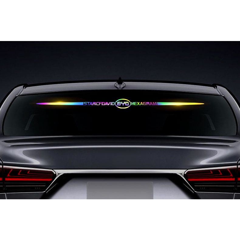 Miếng Dán Phản Quang Dài 60cm Nhiều Màu Sắc Trang Trí Cửa Kính Sau Xe Hơi